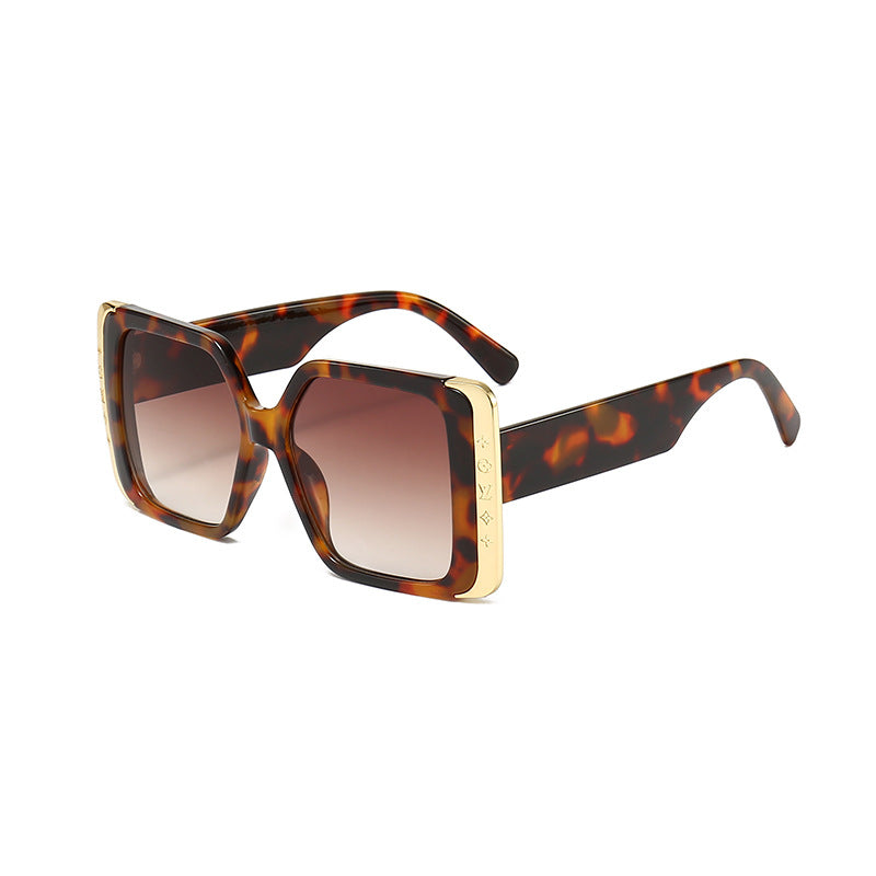 Wholesale PC Large Frame Gradient Film UV Protection Women Sunglasses